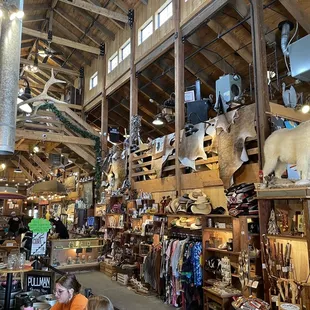 Inside shopping area