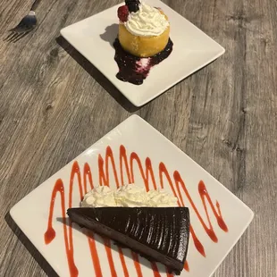 Dessert - flourless chocolate cake