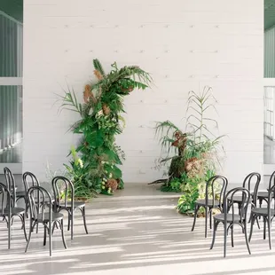 An indoor wedding in the Gallery of Prospect House