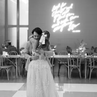 A couples private first dance after their wedding