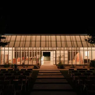 The Prospect House at night