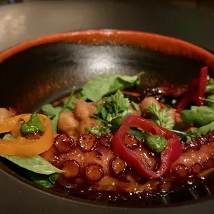 Grilled octopus- a winner, great flavors