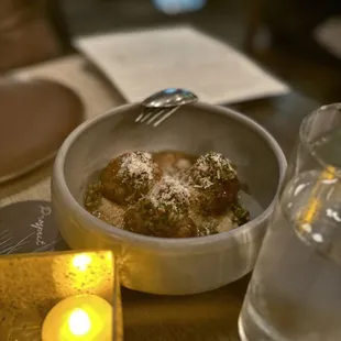 braised duck &amp; pork meatballs