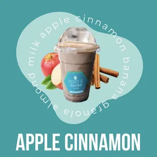 an apple cinnamon smoothie