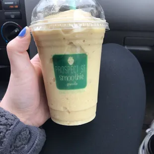 Pina colada with vanilla protein. SO GOOD. Will be back!!