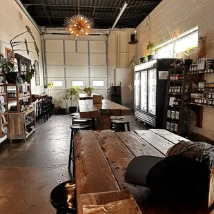 Restaurant seating.