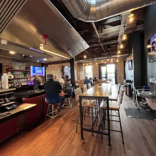 the bar area