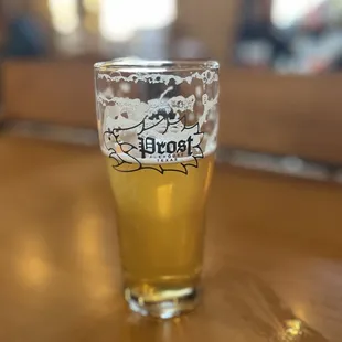 a glass of beer