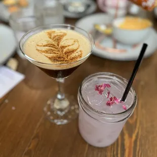 Espresso Martini &amp; Lavender Mocktail