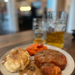a plate of food on a table