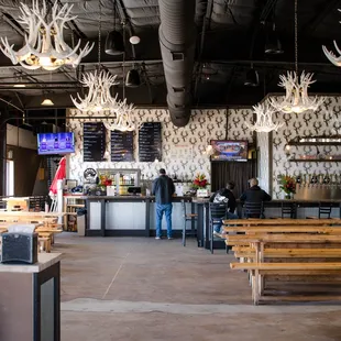 the interior of the bar