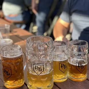 Loved all the beer choices. Something for everyone (not pictured - 10 oz Cerebral IPA; like I said, something for every taster).