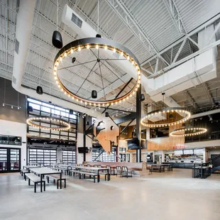 the interior of the brewery