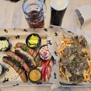 $48 before tip - Sausage Platter &amp; Routine