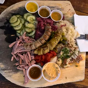 Small Wurst Board (Sheboygan Wurst and Currywurst)