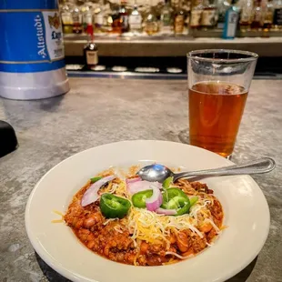 &quot;Cup&quot; of homemade chili