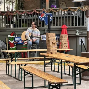 Live music on the patio