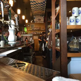 a view of a bar