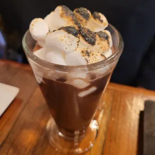 Boozy hot chocolate