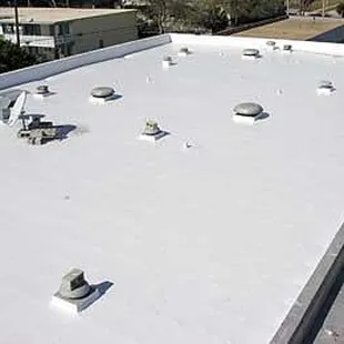 This is a great roof for building owners to install over the top of your old roof it's title 24 compliant energy star rated c...