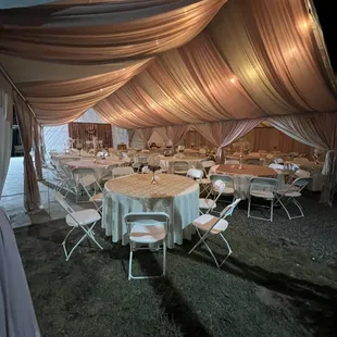 Tent drapery