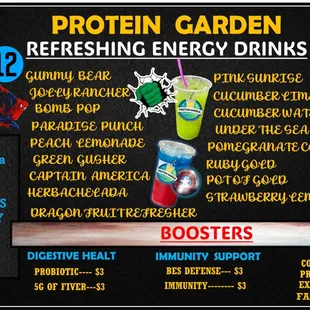 Refreshing energy drinks