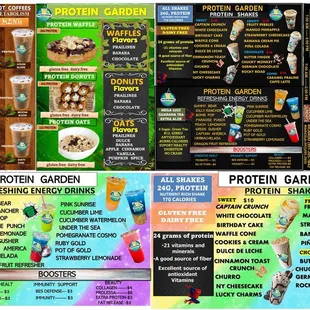 Healthy food menu