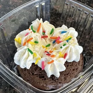 Dark chocolate and coconut Protein Donut