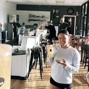 inside, energy tea, workout class