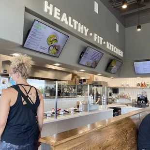 customers at the counter