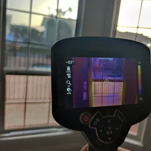 thermo image with and without residential window tint