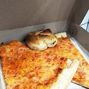 Cheese and garlic knot