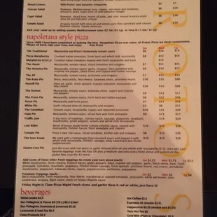 Menu front