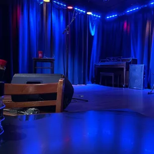 a stage set up for a concert