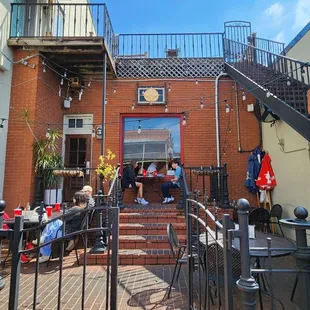 Patio view to building