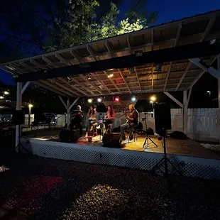 a group of people on stage