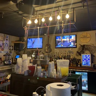 Indoor bar. There is also an outdoor bar