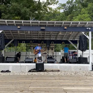 Stage for the bands