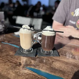 On the left Island Toddy, on the right The Dude