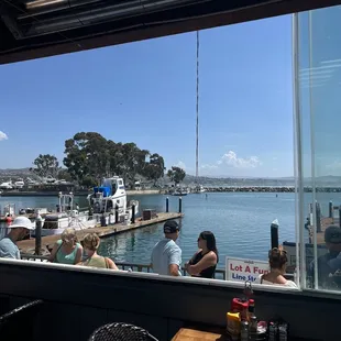 View from the outdoor seating