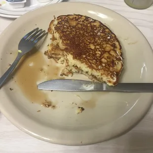 The pancakes; don't let their size fool you!