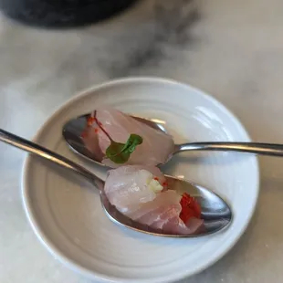 two spoons on a plate