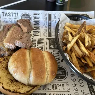 Brisket sandwhich.
