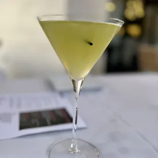 Spicy dirty martini!