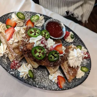 Chicken and waffles