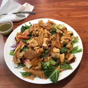 Chicken fattoush salad-YUMMY!
