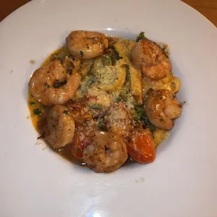 a shrimp dish