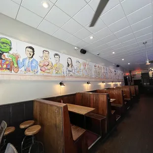the interior of a restaurant