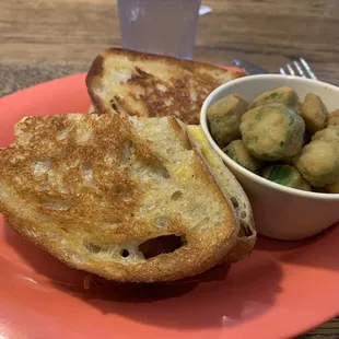 Grilled Cheese and Fried Okra