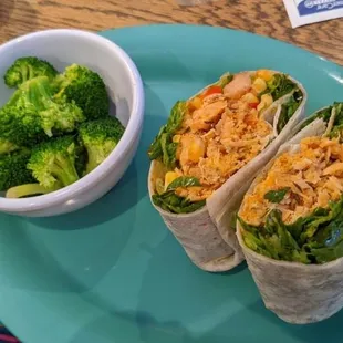 Blackened Salmon Wrap